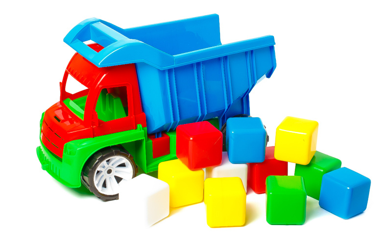 Camion Încărcat cu Cuburi, 36cm