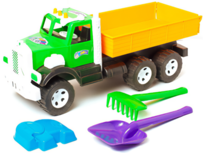 Camion cu Lopățica, Greblă și Formă de Nisip, 47cm  | image
