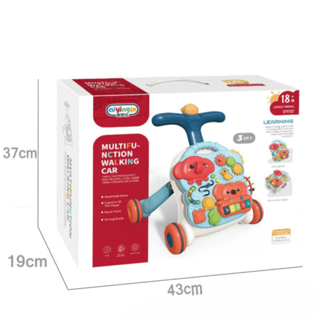 Premergător 4 în 1 cu Pian, Mese de Activități și Panou Detasabil – Jucărie Educativă și Interactivă