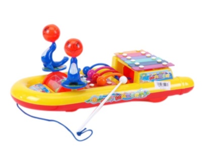 Bărcuță cu Xilofon, jucarie de Tras/Împins | image