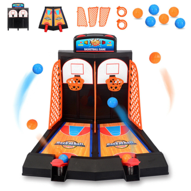 Joc de Baschet pentru Copii cu Lansator și Scor – Competiție Interactivă 1 vs 1
