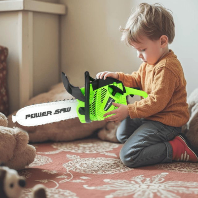 Drujbă Jucărie Power Saw cu Lumini și Sunete