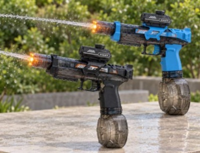 Pistol electric cu apă și lumini pentru copii | image