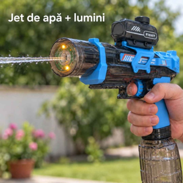 Pistol electric cu apă și lumini pentru copii