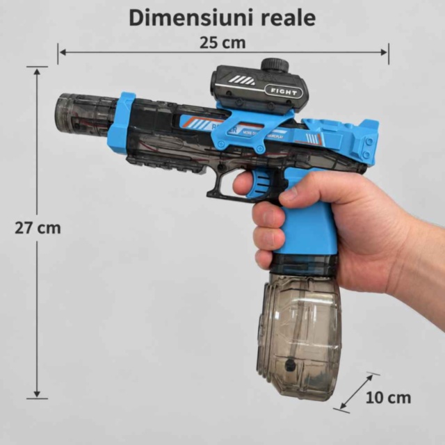 Pistol electric cu apă și lumini pentru copii