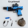 Pistol electric cu apă și lumini pentru copii