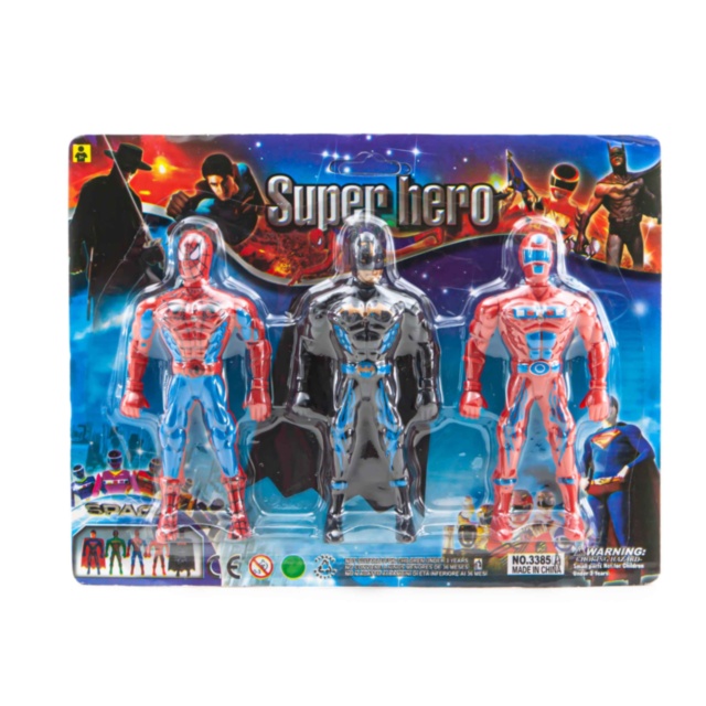 Set 3 Figurine Super Eroi cu Lumini