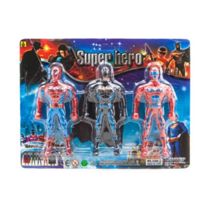Set 3 Figurine Super Eroi cu Lumini | image