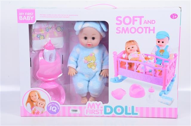 Bebelușul  la Oliță  Interactiv, cu 4 Sunete Realiste, Pătuc, Pampers, Oliță și Suzetă