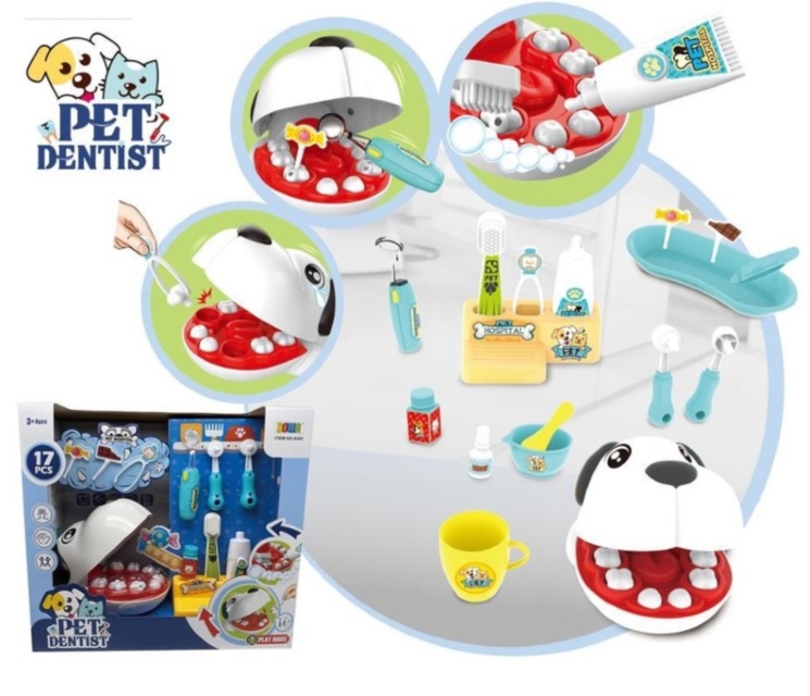 Cățelul la Dentist cu 17 Accesorii