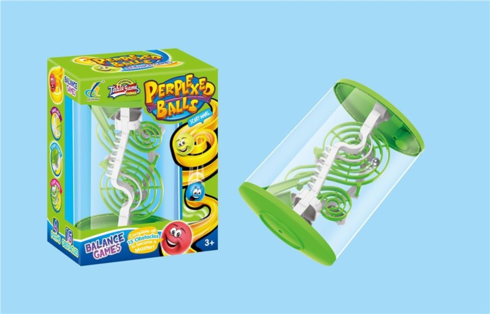 Joc Condu Bila în Labirintul cu 15 Obstacole, Perplexed Balls