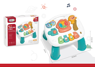 Măsuță Bebelusi 3 in 1, pian cu lumini si sunete, interactiv si educativ | image