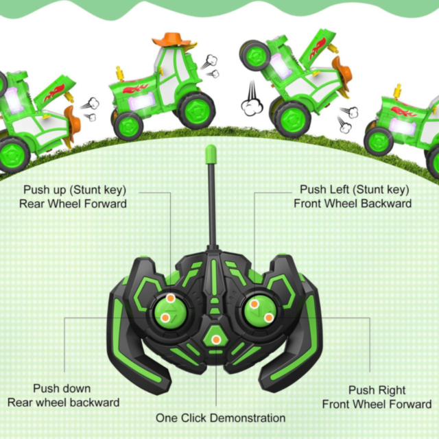 Tractor Dansator cu Telecomandă - Salturi și Acțiune 