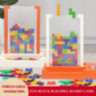 Joc de Construcție cu Blocuri Colorate Tetris Puzzle