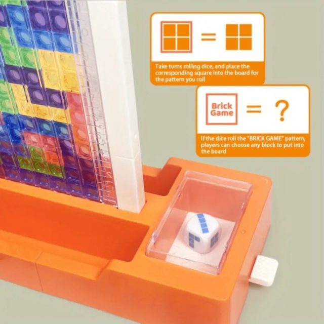 Joc de Construcție cu Blocuri Colorate Tetris Puzzle