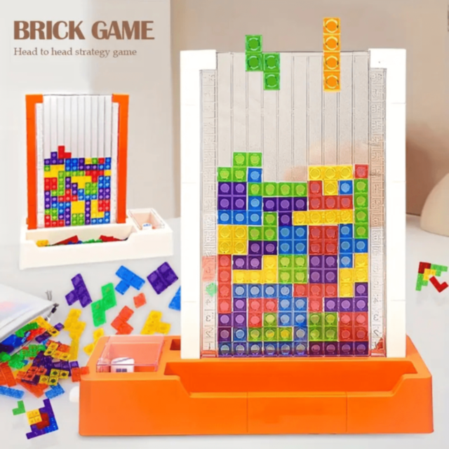 Joc de Construcție cu Blocuri Colorate Tetris Puzzle