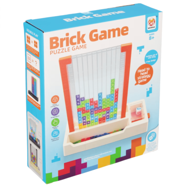 Joc de Construcție cu Blocuri Colorate Tetris Puzzle