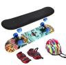 Skateboard pentru Începători cu Echipament de Protecție, 80cm