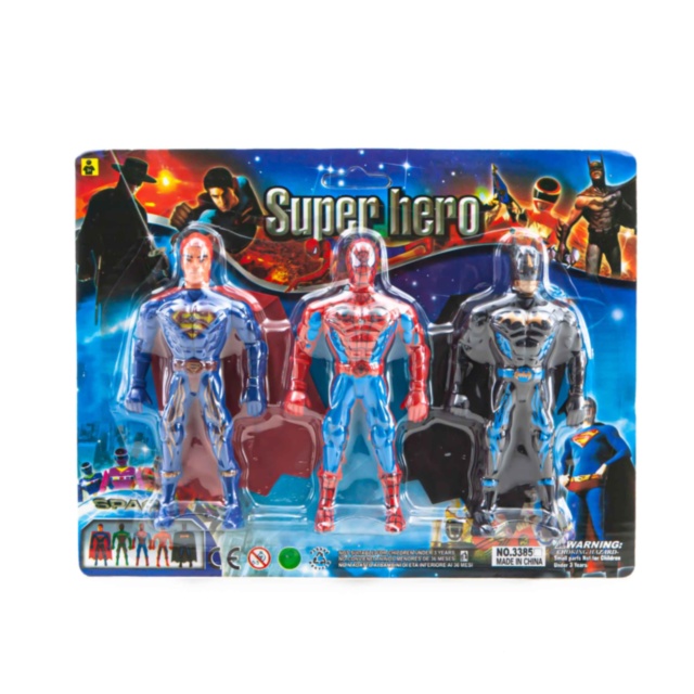 Set 3 Figurine Super Eroi cu Lumini