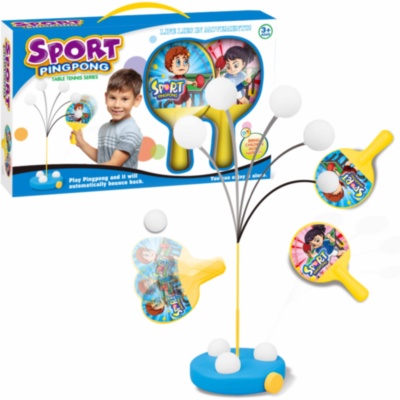 Set Antrenament Ping-Pong Multifuncțional cu Coardă Elastică | image