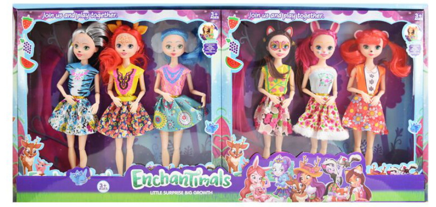 Enchantimals, set 6 Păpuși