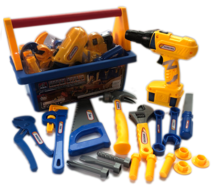 Trusa Bormașină Electrică cu Scule și Unelte de Construcție