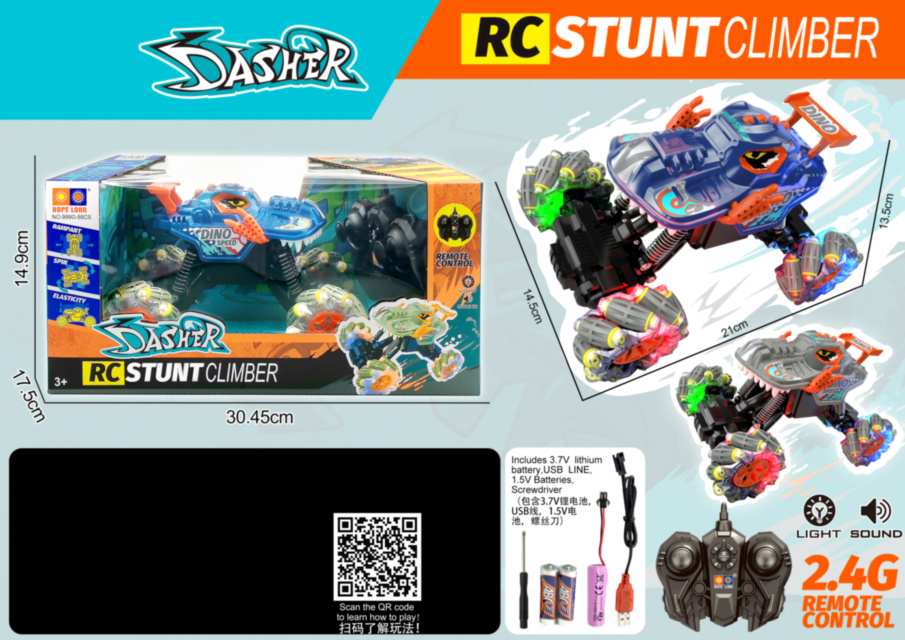 Mașina Teleghidată de Cascadorii și Drift Lateral cu Baterii Reîncărcabile