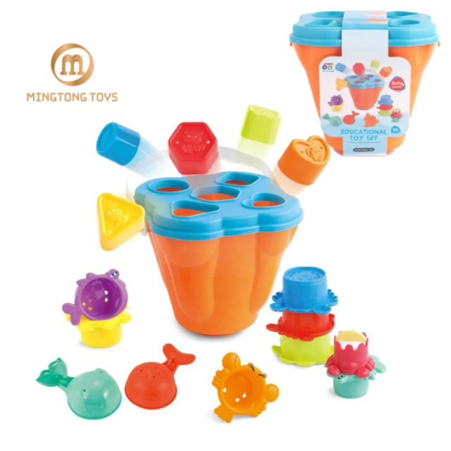 Set educativ de stivuire și sortare pentru copii - joc de dezvoltare senzorială