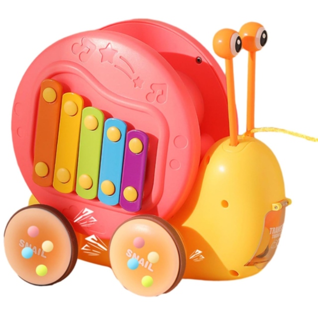 Melcul Multifuncțional 3-în-1 cu Xilofon și Catapultă (culoare aleatorie)