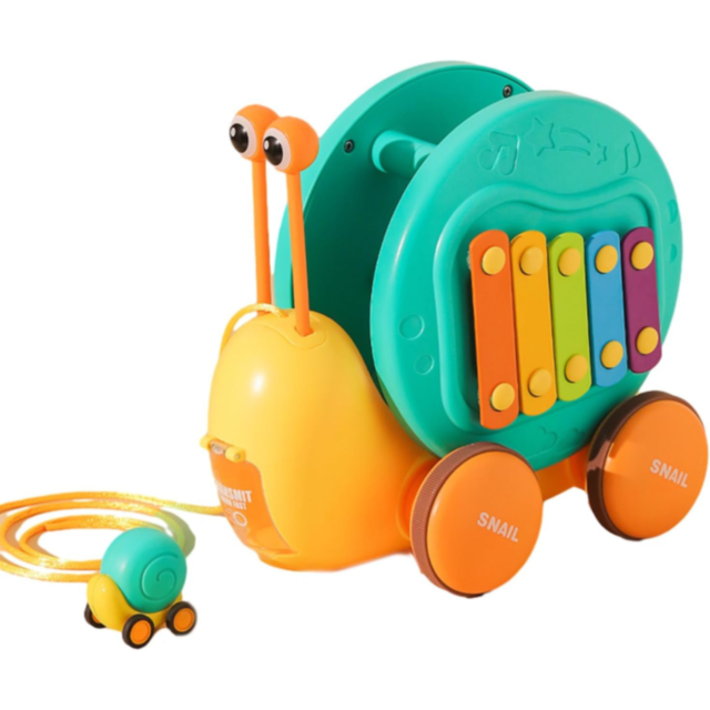 Melcul Multifuncțional 3-în-1 cu Xilofon și Catapultă (culoare aleatorie)