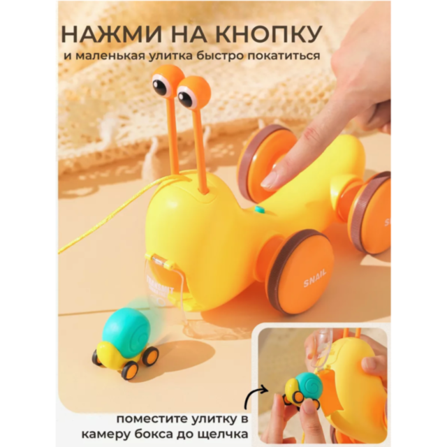 Melcul Multifuncțional 3-în-1 cu Xilofon și Catapultă (culoare aleatorie)