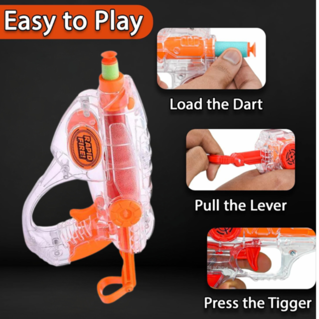 Pistol Soft Shot cu Gloanțe din Spumă – Rapid Fire