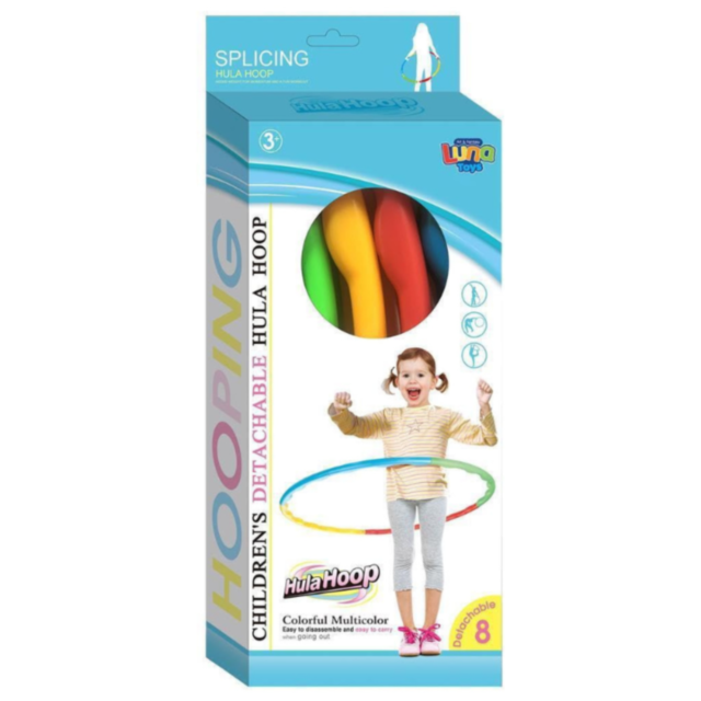 Hula Hoop Colorat - 8 Piese, Diametru 79 cm