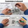 Set de construcție metalic monster truck, 128 de piese