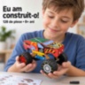 Set de construcție metalic monster truck, 128 de piese