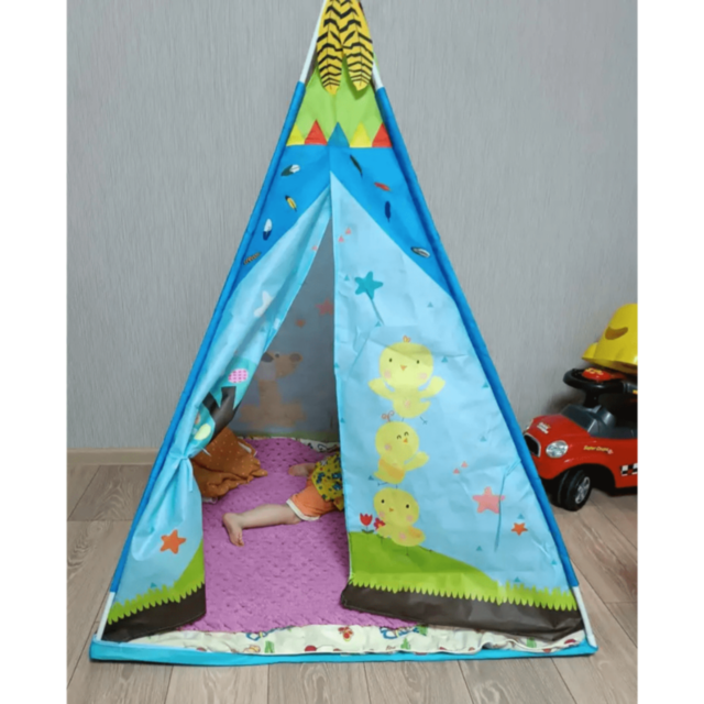 Cort Indian Copii cu Desene Colorate