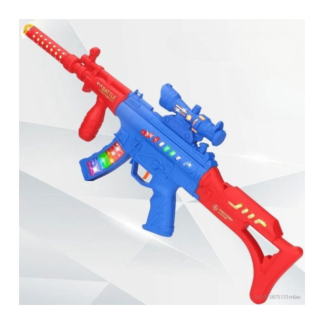 Pușcă de Jucărie Asamblabilă cu Lumini și Sunete (culoare aleatorie)