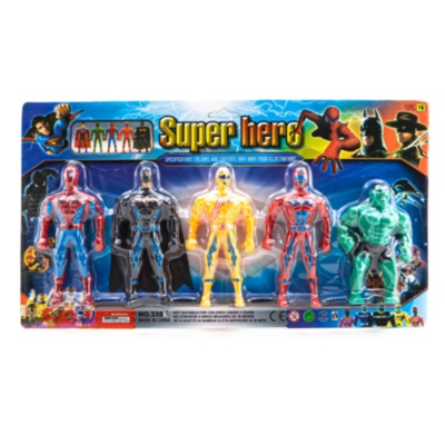 Set 5 Figurine Super Eroi cu Lumini | image