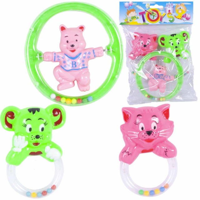 Set 3 Zornăitoare Multicolore