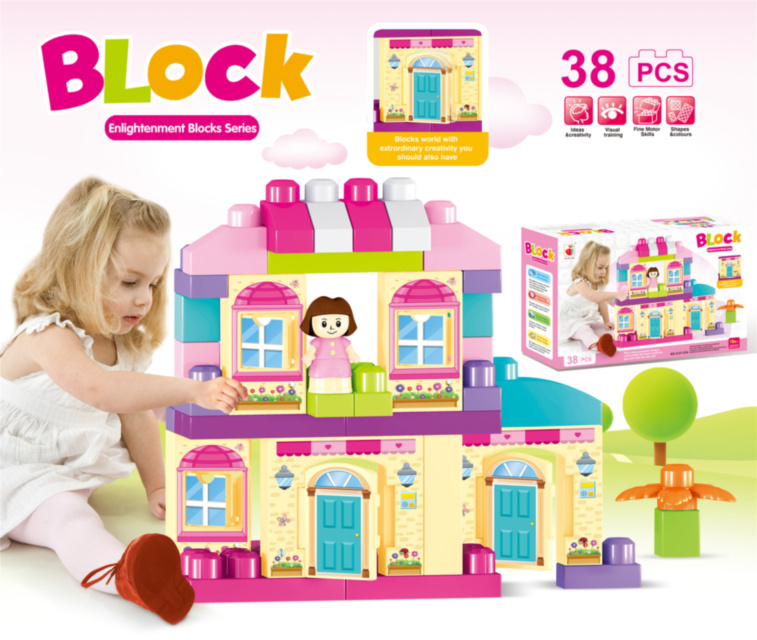 Casa de Vacanță, blocuri mari de construcție 38 piese