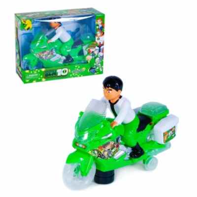 Motocicleta Ben10, Ocolește Obstacole, Emite Lumini și Sunete | image