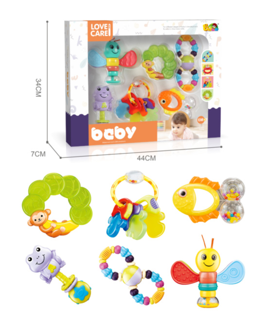 Set 6 Zornăitoare Multicolore