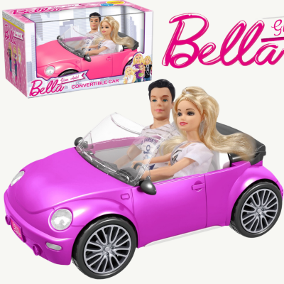 Mașină Decapotabilă Bella cu Păpuși Incluse | image