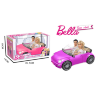 Mașină Decapotabilă Bella cu Păpuși Incluse