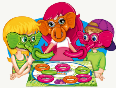 Joc de Familie Ring Around the Nose cu Măști de Elefant | image