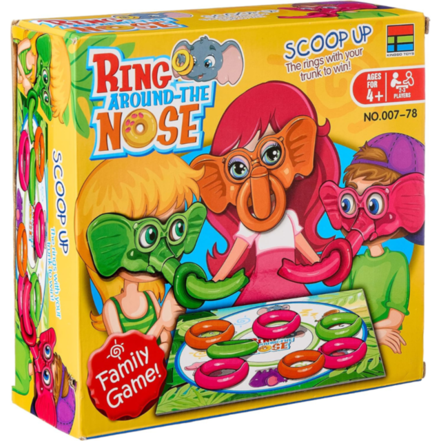 Joc de Familie Ring Around the Nose cu Măști de Elefant