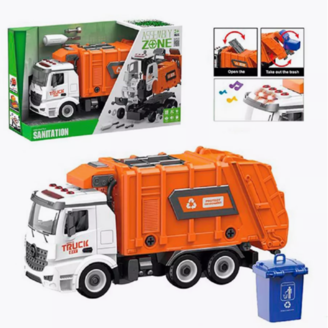 Camion Gunoi Copii cu Lumini și Sunete