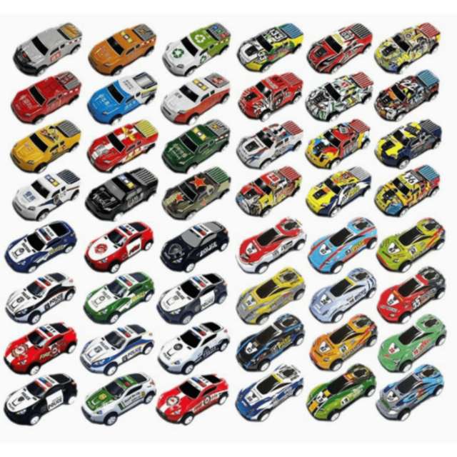 Set 48 Mașinuțe Metalice în Cutie Container Cadou