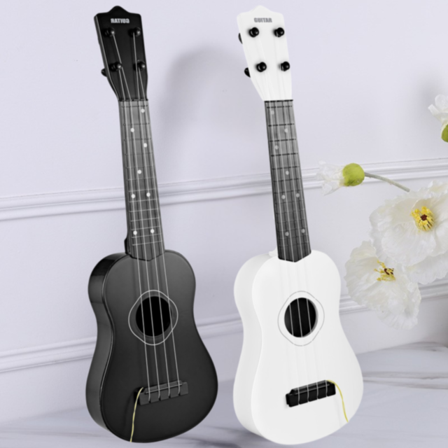 Chitară de Jucărie pentru Copii – 57 cm, cu Pană și Corzi Realiste (culoare aleatorie) 