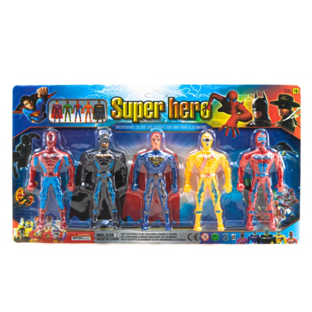 Set 5 Figurine Super Eroi cu Lumini